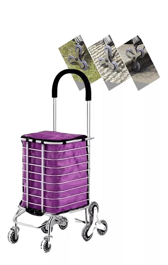 CARRO CHANGO DE COMPRAS DEUTECH FST50-6S ALUMINIO PLEGABLE 6 RUEDAS 50KG