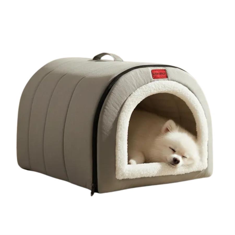 Cama Cucha Cerrada Deutech Cueva L 50x40x35Cm Gris