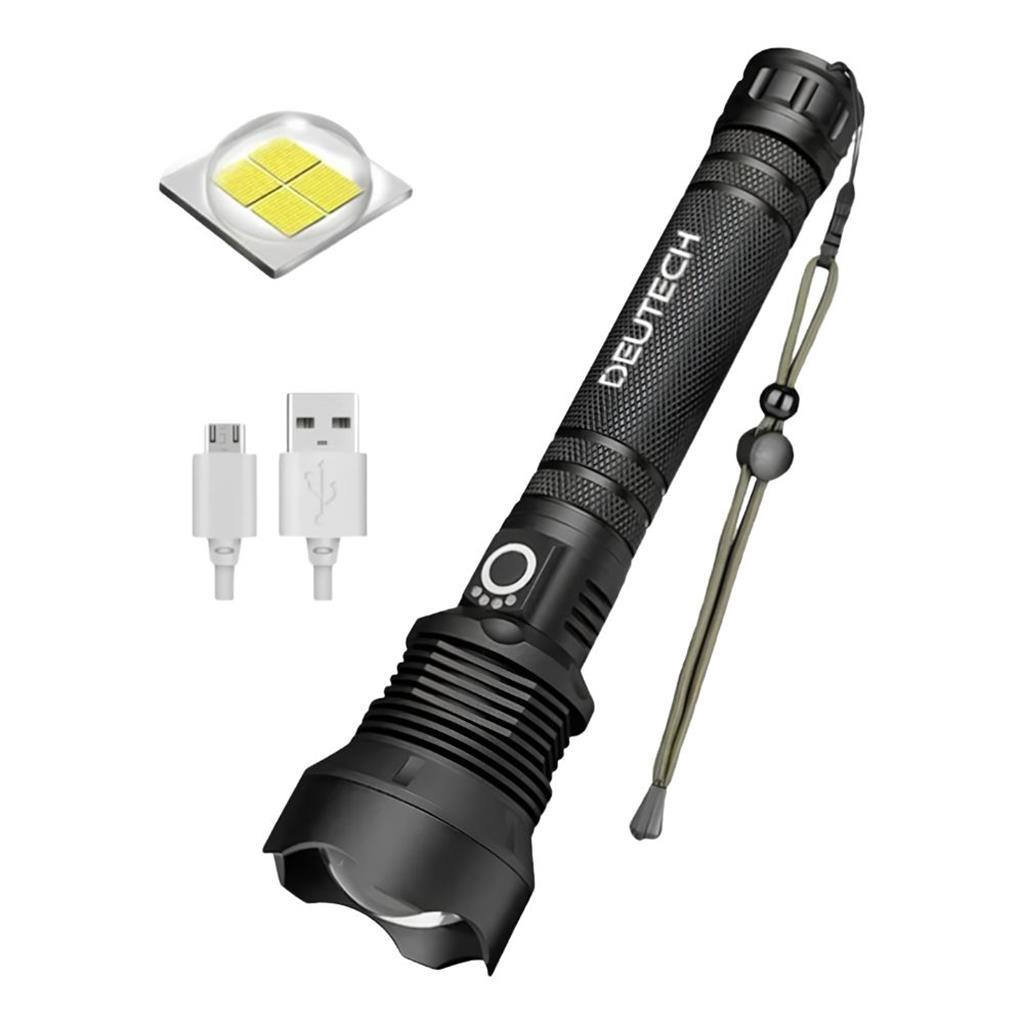 Linterna Deutech 234007 P70 y Linterna Mini Tactica Led 1402
