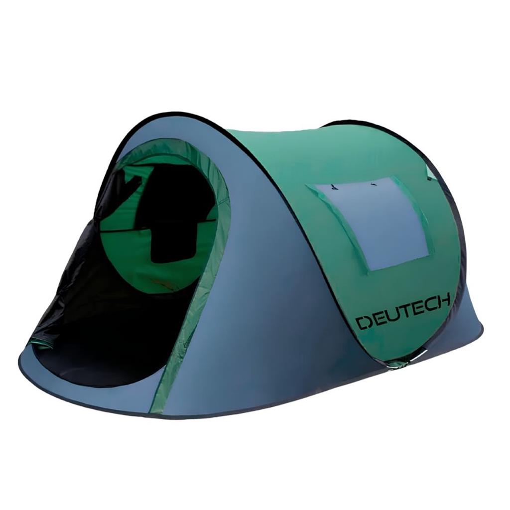 CARPA AUTOARMABLE DEUTECH DS-525 2 PERSONAS 245X150X105 VERDE/GRIS