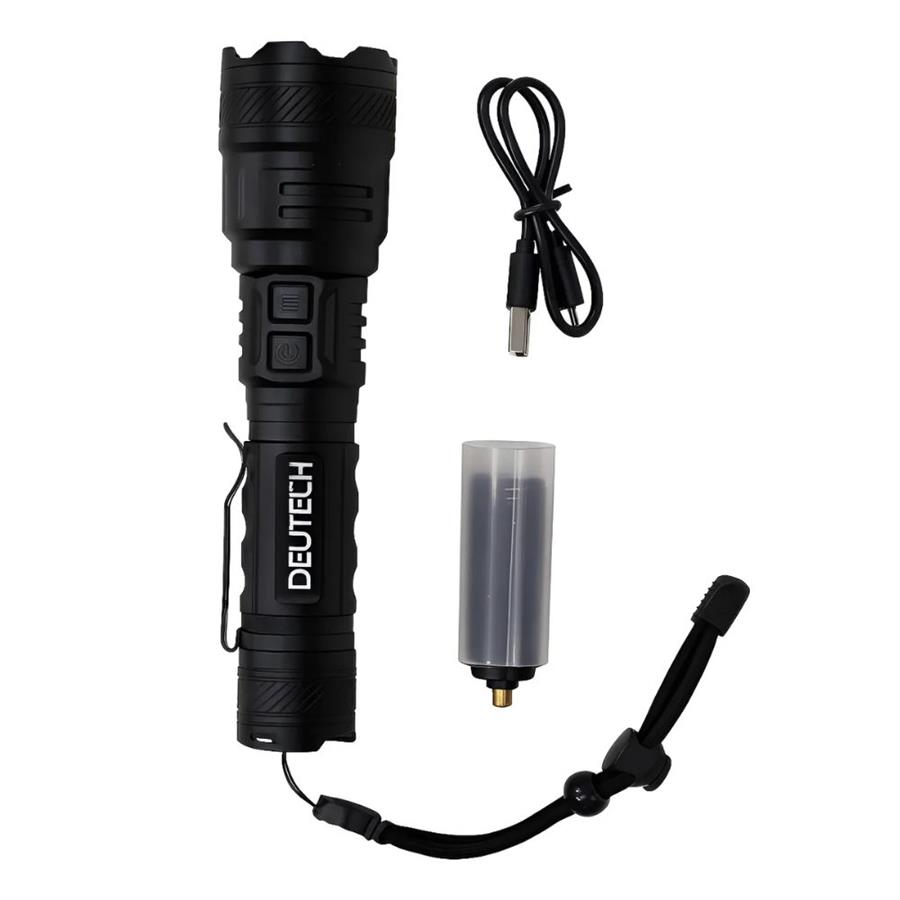 Linterna Led Alta Potencia P70 Deutech 234011 Recargable