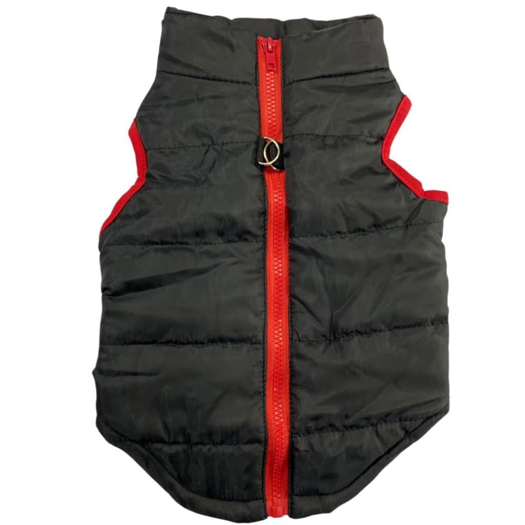 Ropa Abrigo Deutech Chaleco Para Perros XL Negro y Rojo