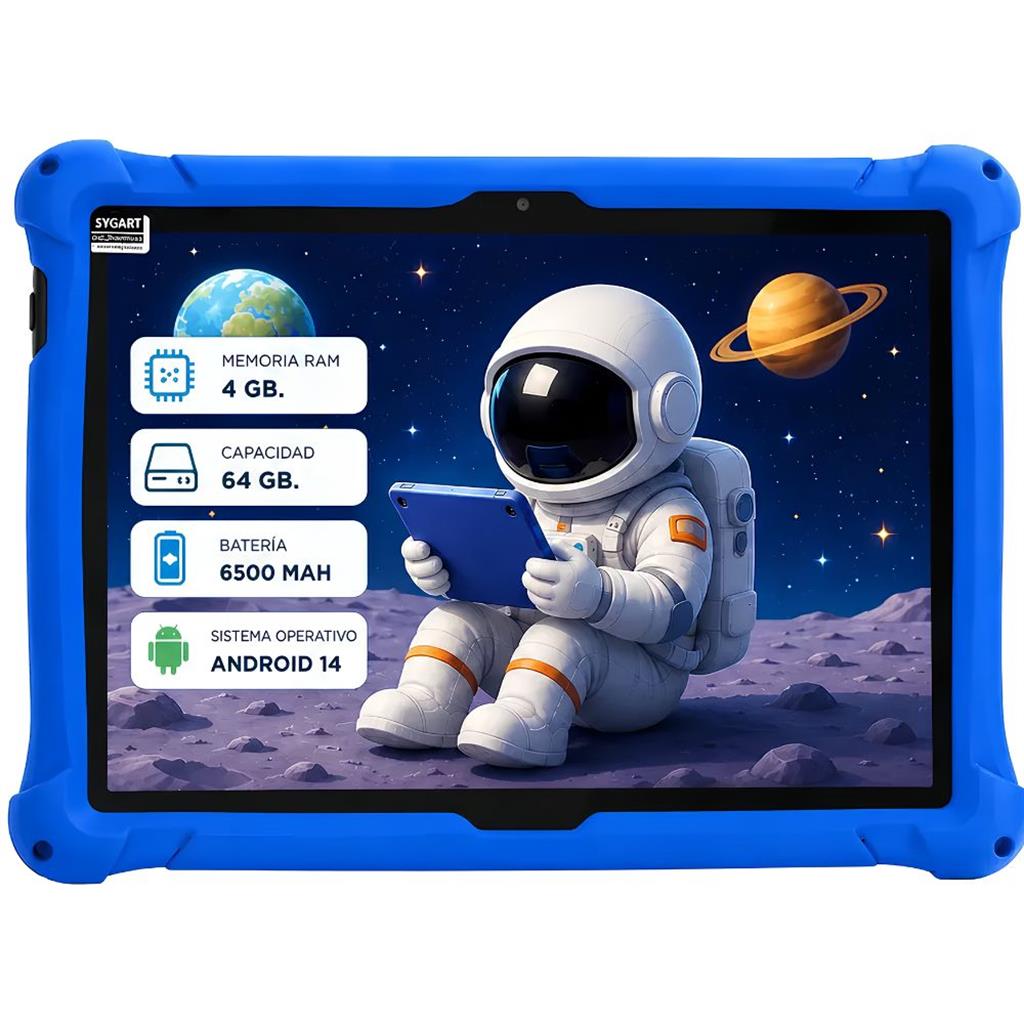 TABLET 10" DEUTECH ASTRONAUTA NIÑOS 64GB/4GB/ANDROID 14 BLUE