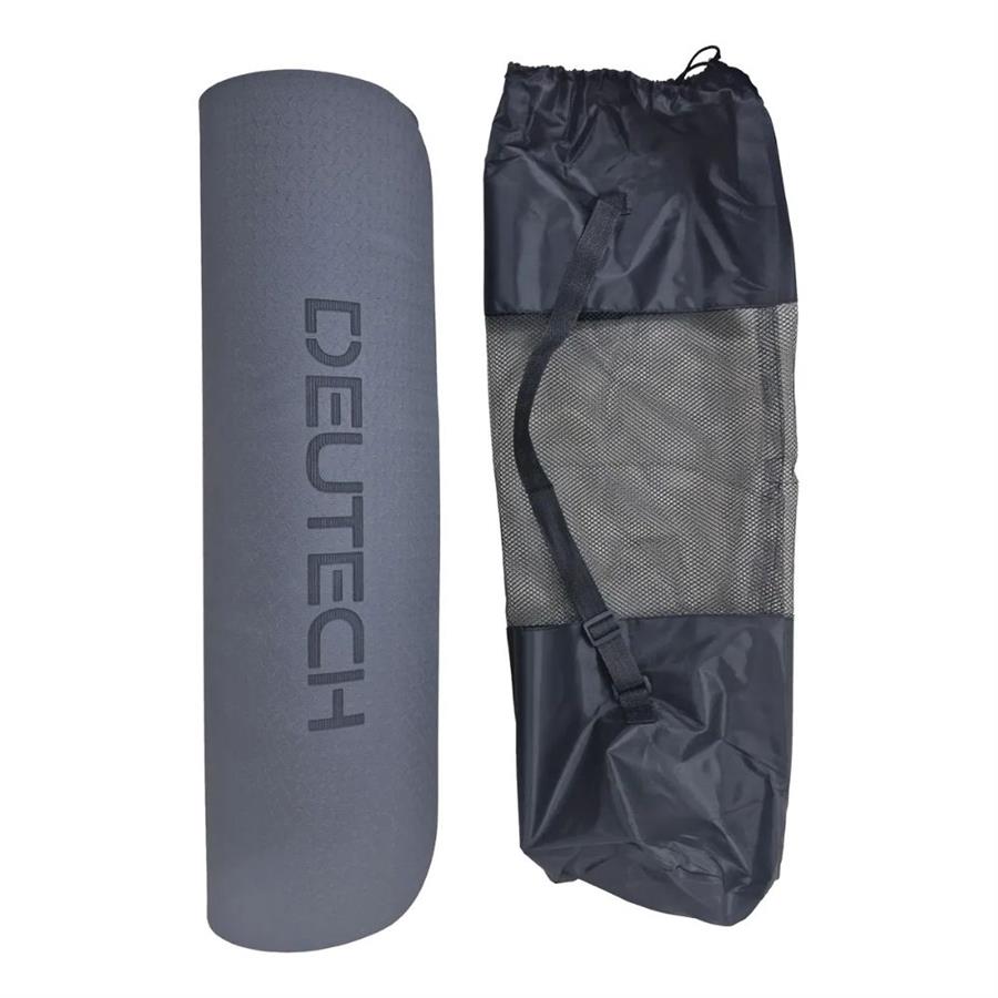 Colchoneta Mat Yoga 6mm Eco Tpe 183cmx61cmx6mm Gris Oscuro