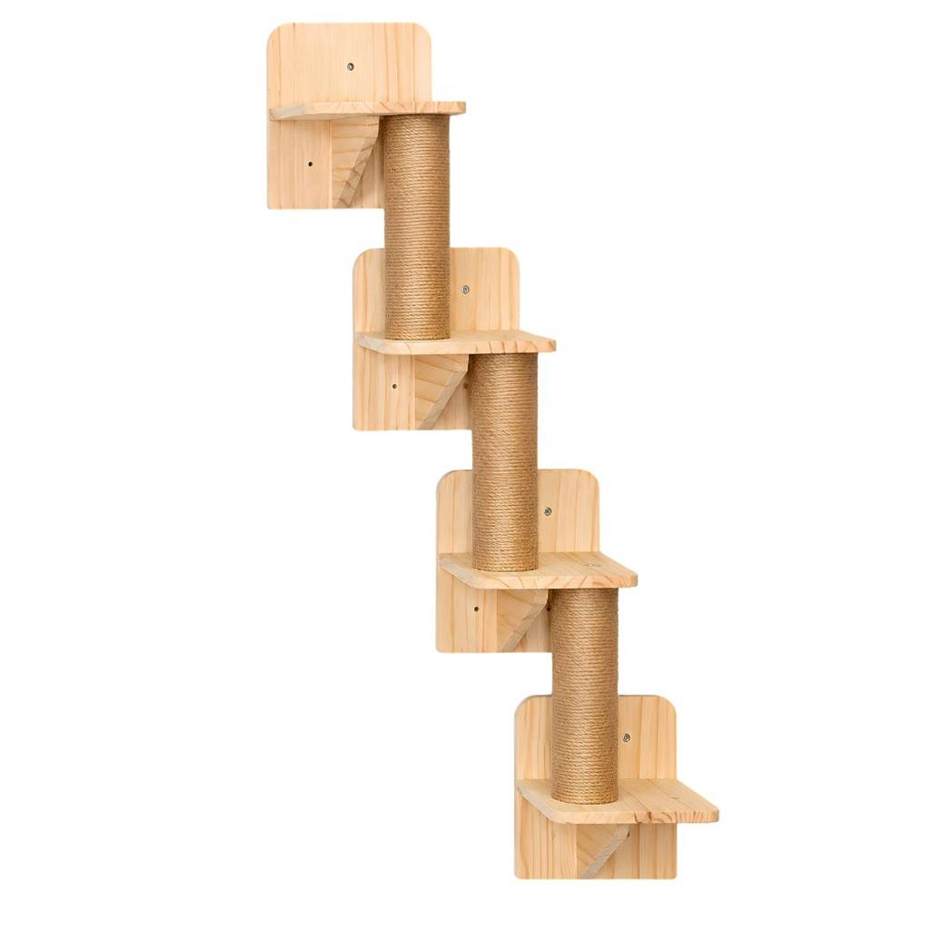 Estante Rascador de Pared Deutech Gatos - 4 Niveles