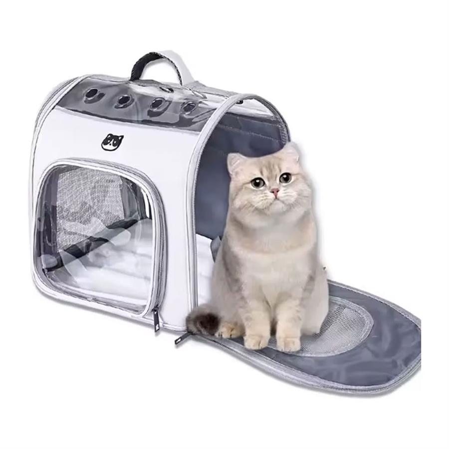 Mochila Transportadora Deutech para Gatos con Ventana Transparente 5kg