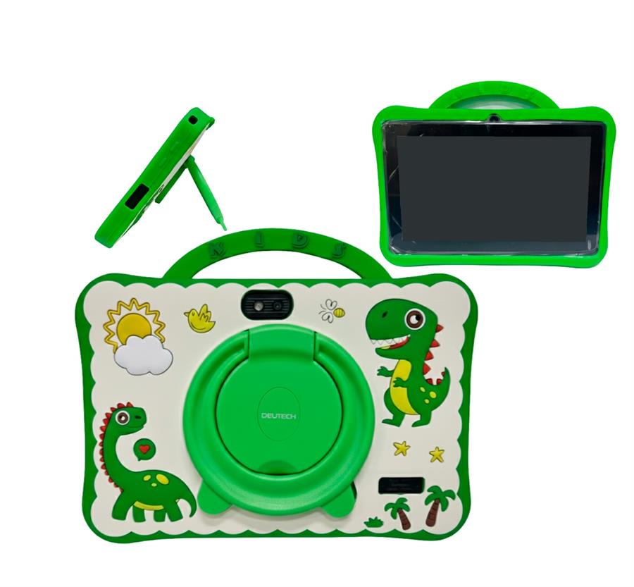 TABLET 7" DEUTECH DINOSAURIO NIÑOS 32GB/2GB/ANDROID 12 GREEN