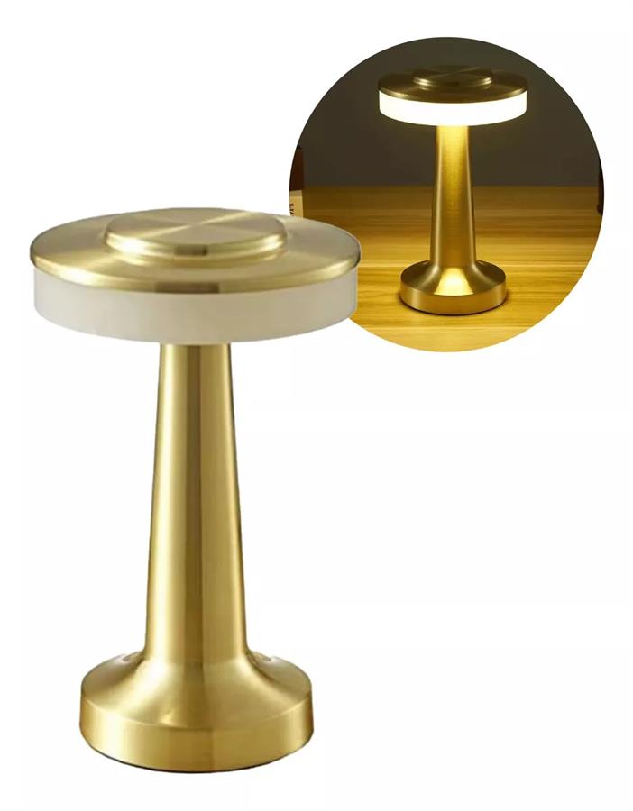 LAMPARA VELADOR 249521 HONGO USB COLOR GOLD